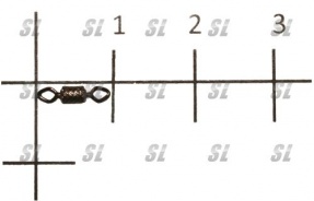 Вертлюг TREBLE ROLLING SWIVEL X-PATTERN №7