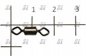 Вертлюг ROLLING SWIVEL X-PATTERN ROUND EYE № 2
