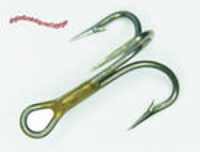 Крючок тройник TREBLE HOOK №6, 8, 12,,4
