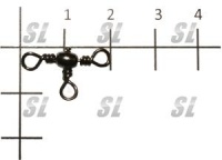 Вертлюг техстар. Lucky John CROSS LINE SWIVEL № 008