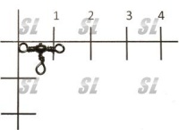 Вертлюг техстар. Lucky John CROSS LINE SWIVEL № 012