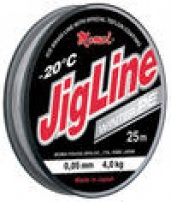 Плетеный шнур JigLine Winter 0.2 мм 16кг 25 м серый